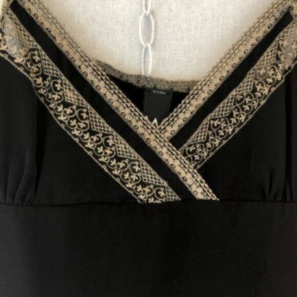 Women's Black Lace Trim Camisole Layering Top 14 - Picture 3 of 5